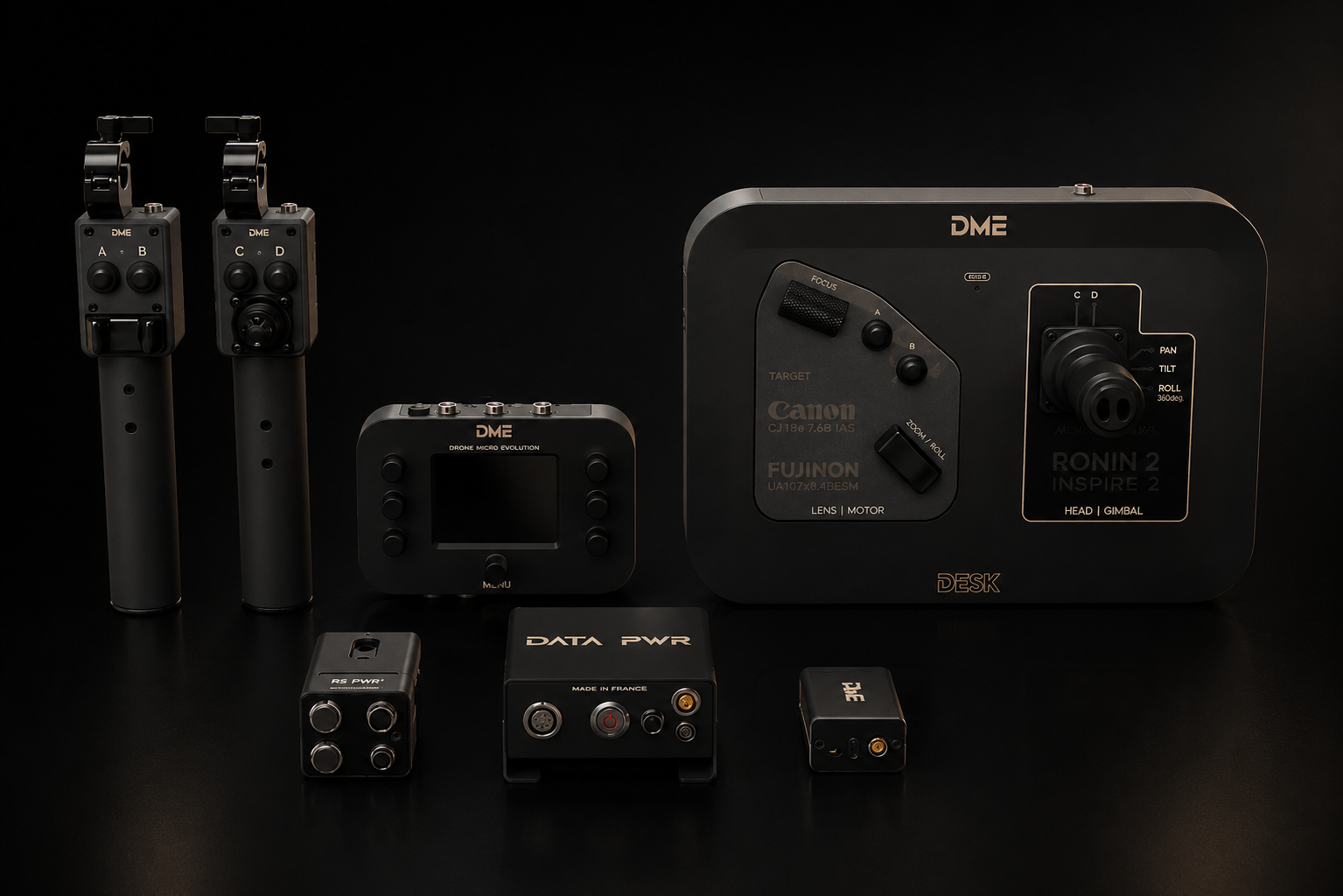 Ensemble de commandes DME pour grue télescopique et gimbals